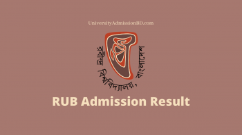 RUB Admission Result