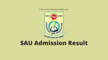 SAU Admission Result