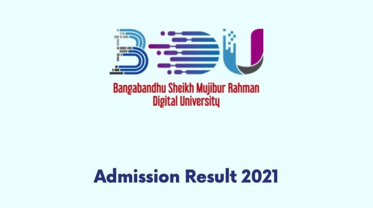 Bangabandhu Sheikh Mujibur Rahman Digital University Admission Result