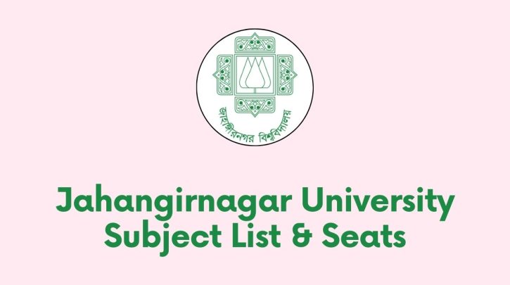 Jahangirnagar University Subject List & Seats
