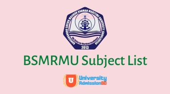 BSMRMU Subject List