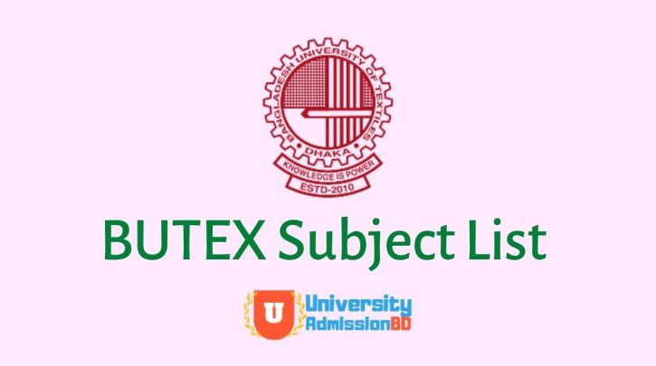 BUTEX Subject List