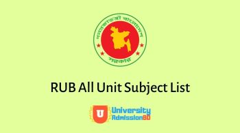 RUB Subject List